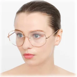 Linda Farrow - 750 C3 Round Optical Frames - Rose Gold - Linda Farrow Eyewear - Avvenice