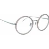 Linda Farrow - 239 C62 Round Optical Frames - Milky Grey - Linda Farrow Eyewear - Avvenice