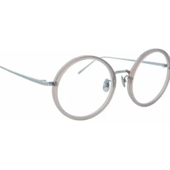 Linda Farrow - 239 C62 Round Optical Frames - Milky Grey - Linda Farrow Eyewear - Avvenice