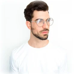 Linda Farrow - 239 C62 Round Optical Frames - Milky Grey - Linda Farrow Eyewear - Avvenice