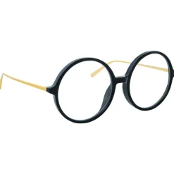 Linda Farrow - 645 C1 Round Optical Frames - Black - Linda Farrow Eyewear - Avvenice