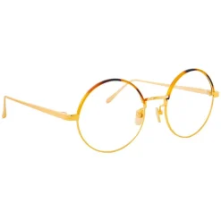 Linda Farrow - 583 C2 Round Optical Frames - Gold - Linda Farrow Eyewear - Avvenice