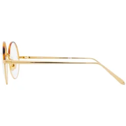 Linda Farrow - 583 C2 Round Optical Frames - Gold - Linda Farrow Eyewear - Avvenice