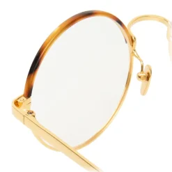 Linda Farrow - 583 C2 Round Optical Frames - Gold - Linda Farrow Eyewear - Avvenice