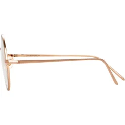 Linda Farrow - 741 C11 Round Optical Frames - Rose Gold and White Gold - Linda Farrow Eyewear - Avvenice
