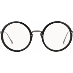 Linda Farrow - 239 C19 Round Optical Frames - Black - Linda Farrow Eyewear - Avvenice