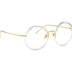 Linda Farrow - 239 C36 Round Optical Frames - Clear - Linda Farrow Eyewear - Avvenice