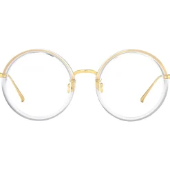 Linda Farrow - 239 C36 Round Optical Frames - Clear - Linda Farrow Eyewear - Avvenice