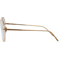 Linda Farrow - 239 C61 Round Optical Frames - Milky Peach - Linda Farrow Eyewear - Avvenice