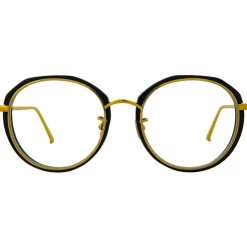 Linda Farrow - 630 C1 Round Optical Frames - Black - Linda Farrow Eyewear - Avvenice