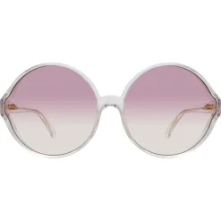 Linda Farrow - 657 C12 Round Sunglasses - Clear - Linda Farrow Eyewear - Avvenice
