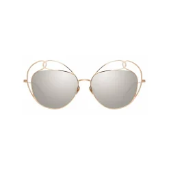 Linda Farrow - 853 C1 Round Sunglasses - Rose Gold - Linda Farrow Eyewear - Avvenice