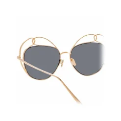 Linda Farrow - 853 C1 Round Sunglasses - Rose Gold - Linda Farrow Eyewear - Avvenice