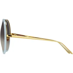 Linda Farrow - 457 C16 Round Sunglasses - Spearmint - Linda Farrow Eyewear - Avvenice