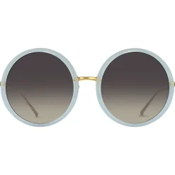Linda Farrow - 457 C16 Round Sunglasses - Spearmint - Linda Farrow Eyewear - Avvenice