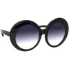 Linda Farrow - 468 C14 Round Sunglasses - Black - Linda Farrow Eyewear - Avvenice