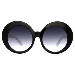 Linda Farrow - 468 C14 Round Sunglasses - Black - Linda Farrow Eyewear - Avvenice