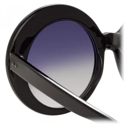 Linda Farrow - 468 C14 Round Sunglasses - Black - Linda Farrow Eyewear - Avvenice