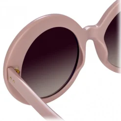 Linda Farrow - 468 C16 Round Sunglasses - Cameo Pink - Linda Farrow Eyewear - Avvenice