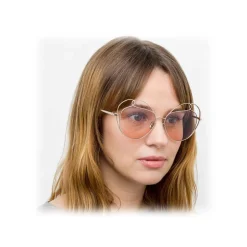 Linda Farrow - 853 C5 Round Sunglasses - Light Gold - Linda Farrow Eyewear - Avvenice