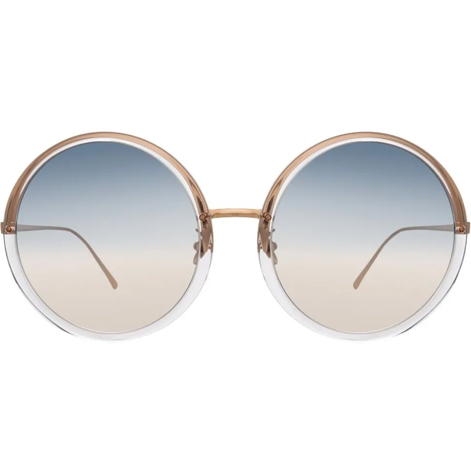 Linda Farrow - 457 C32 Round Sunglasses - Clear - Linda Farrow Eyewear - Avvenice