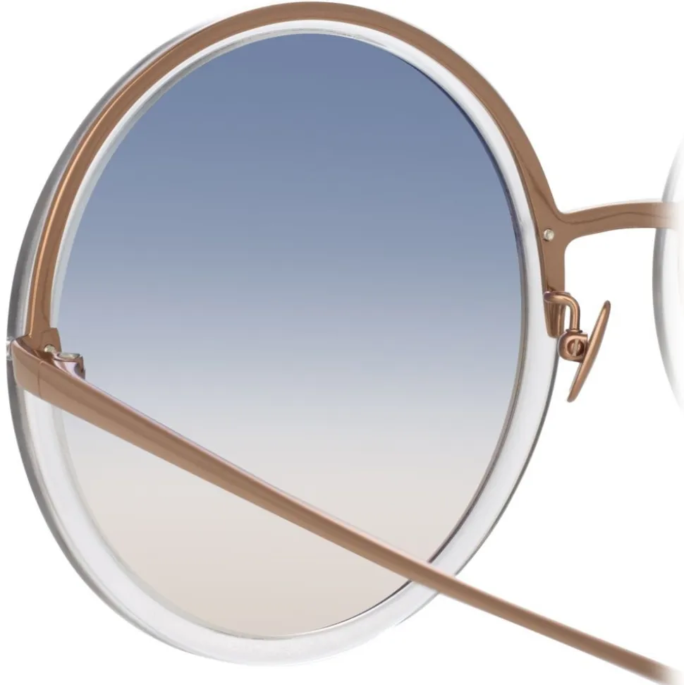 Linda Farrow - 457 C32 Round Sunglasses - Clear - Linda Farrow Eyewear - Avvenice