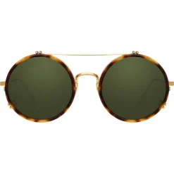 Linda Farrow - 741 C5 Round Sunglasses - Tortoise - Linda Farrow Eyewear - Avvenice