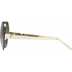 Linda Farrow - 313 C2 Round Sunglasses - Yellow Gold - Linda Farrow Eyewear - Avvenice