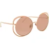 Linda Farrow - 659 C3 Round Sunglasses - Rose Gold - Linda Farrow Eyewear - Avvenice