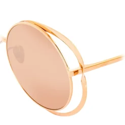 Linda Farrow - 659 C3 Round Sunglasses - Rose Gold - Linda Farrow Eyewear - Avvenice