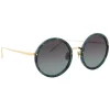 Linda Farrow - 239 C49 Round Sunglasses - Jade - Linda Farrow Eyewear - Avvenice