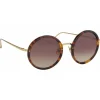 Linda Farrow - 239 C12 Round Sunglasses - Tortoiseshell - Linda Farrow Eyewear - Avvenice
