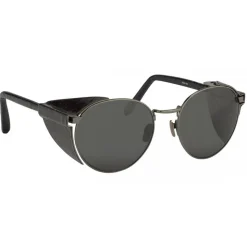 Linda Farrow - 300 C11 Round Sunglasses - Titanium - Linda Farrow Eyewear - Avvenice