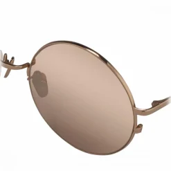 Linda Farrow - 343 C6 Round Sunglasses - Rose Gold - Linda Farrow Eyewear - Avvenice