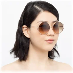 Linda Farrow - 816 C5 Round Sunglasses - Rose Gold - Linda Farrow Eyewear - Avvenice