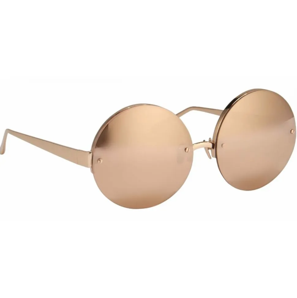 Linda Farrow - 313 C3 Round Sunglasses - Rose Gold - Linda Farrow Eyewear - Avvenice