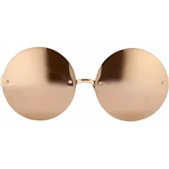 Linda Farrow - 313 C3 Round Sunglasses - Rose Gold - Linda Farrow Eyewear - Avvenice