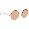 Linda Farrow - 583 C7 Round Sunglasses - Rose Gold - Linda Farrow Eyewear - Avvenice