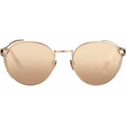 Linda Farrow - 300 C10 Round Sunglasses - Rose Gold - Linda Farrow Eyewear - Avvenice