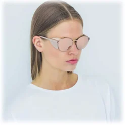 Linda Farrow - 300 C10 Round Sunglasses - Rose Gold - Linda Farrow Eyewear - Avvenice