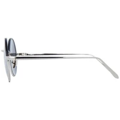 Linda Farrow - 583 C6 Round Sunglasses - White Gold - Linda Farrow Eyewear - Avvenice