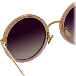 Linda Farrow - 239 C69 Round Sunglasses - Cameo Pink - Linda Farrow Eyewear - Avvenice