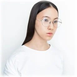 Linda Farrow - 647 C2 Round Sunglasses - White Gold - Linda Farrow Eyewear - Avvenice