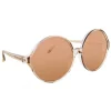 Linda Farrow - 657 C5 Round Sunglasses - Ash - Linda Farrow Eyewear - Avvenice