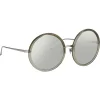 Linda Farrow - 457 C12 Round Sunglasses - Truffle - Linda Farrow Eyewear - Avvenice