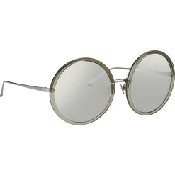 Linda Farrow - 457 C12 Round Sunglasses - Truffle - Linda Farrow Eyewear - Avvenice