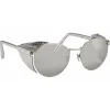 Linda Farrow - 300 C9 Round Sunglasses - White Gold - Linda Farrow Eyewear - Avvenice
