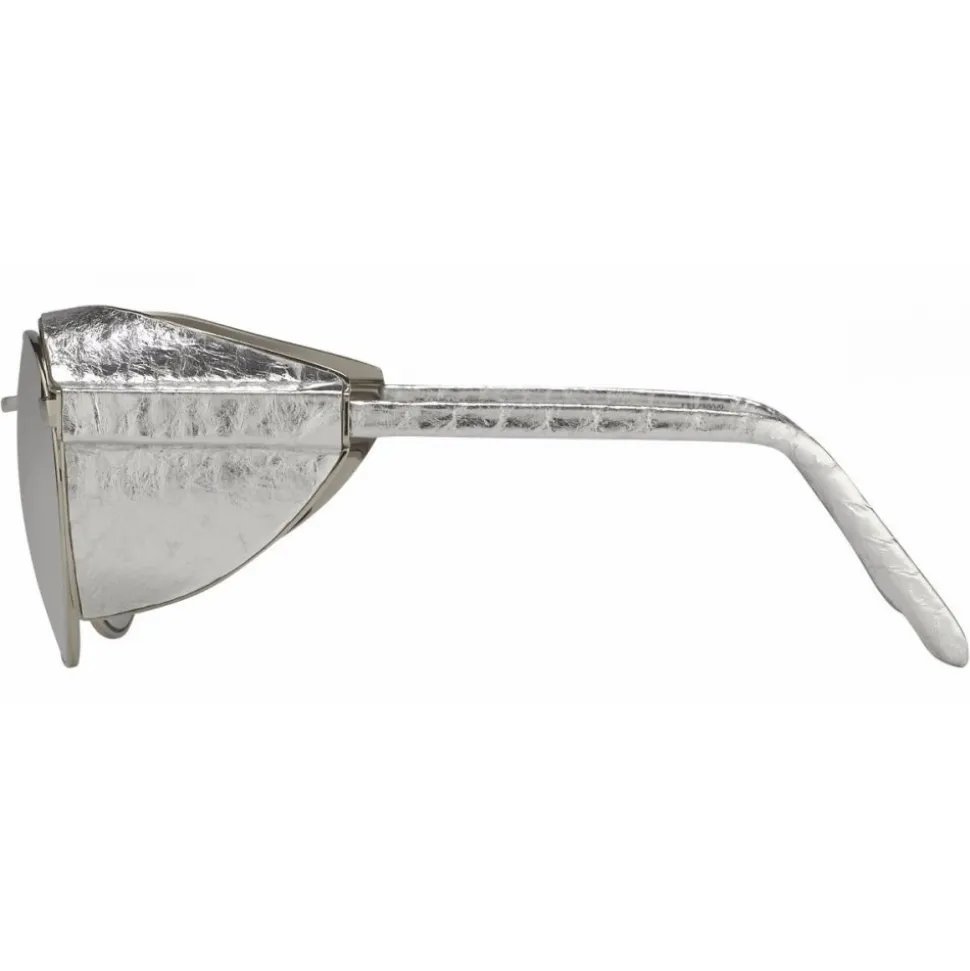 Linda Farrow - 300 C9 Round Sunglasses - White Gold - Linda Farrow Eyewear - Avvenice