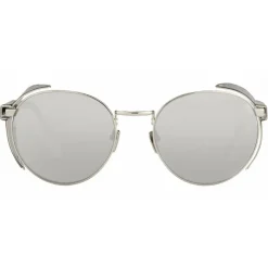 Linda Farrow - 300 C9 Round Sunglasses - White Gold - Linda Farrow Eyewear - Avvenice