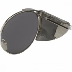 Linda Farrow - 300 C9 Round Sunglasses - White Gold - Linda Farrow Eyewear - Avvenice
